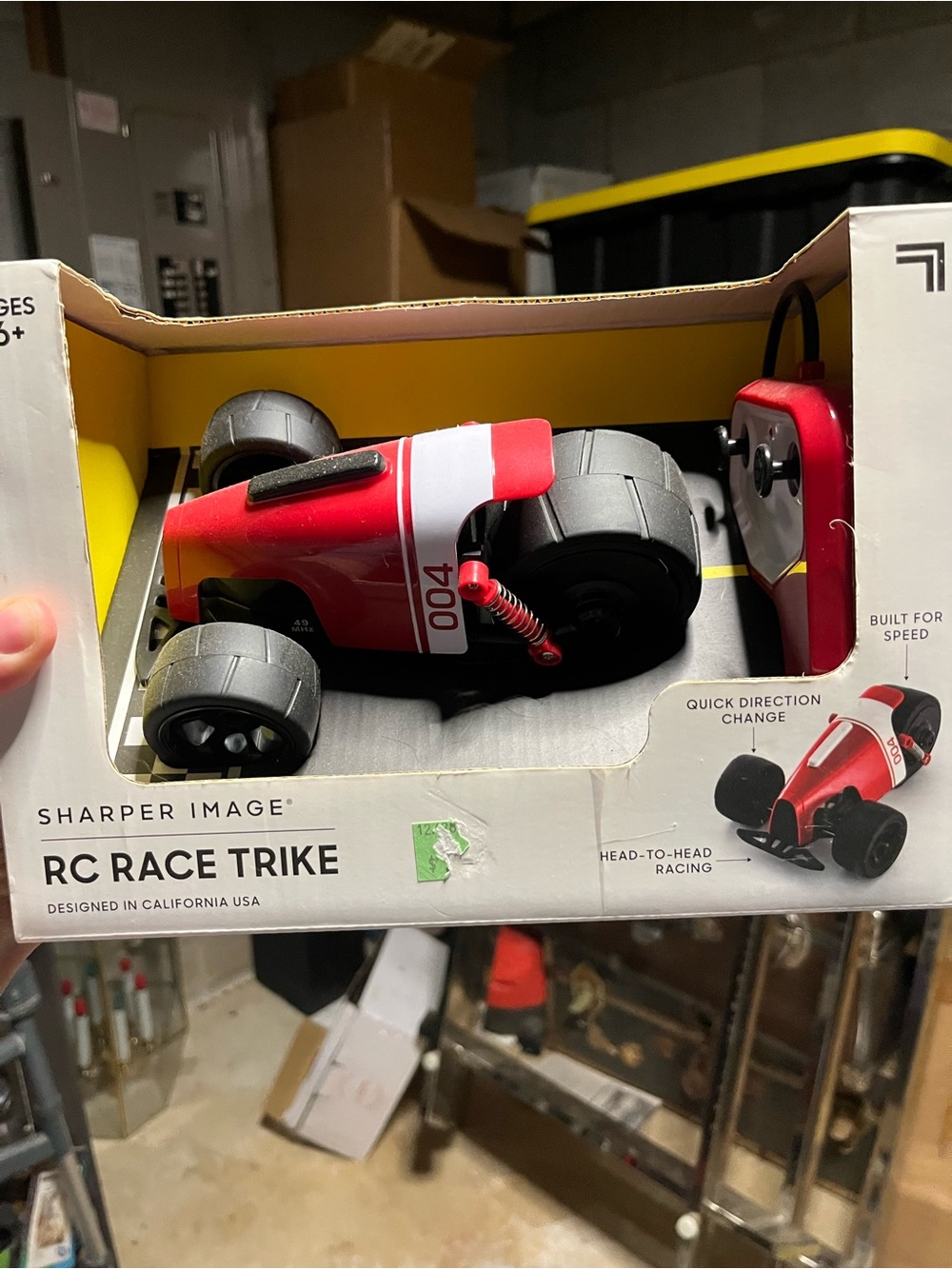 Sharper Image Red and White RC Race Trike